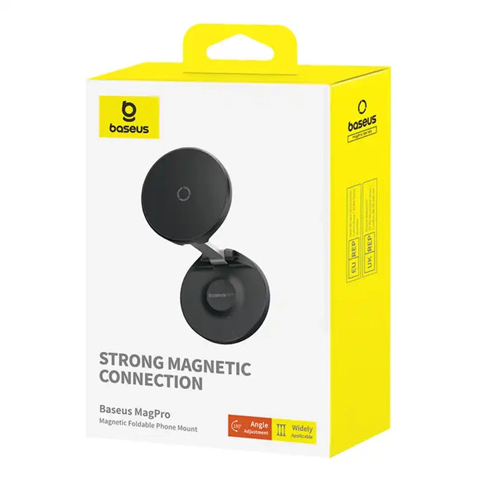 Magnetic Desktop Phone Stand Baseus MagPro self-adhesive (black)