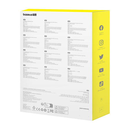 Hub Baseus T-Space with USB-C to USB-C cables for Tesla Cars (black)