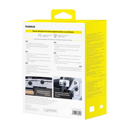 Baseus MaxView magnetic car screen holder (gray)