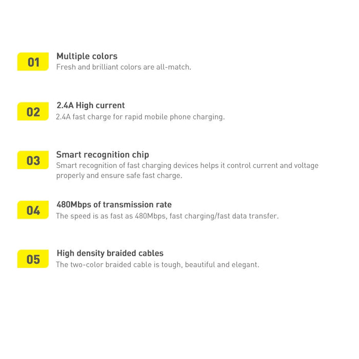 Baseus Crystal Shine cable USB to USB-C, 100W, 2m (purple)