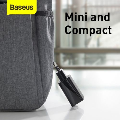 Baseus Speed Mini Quick Charger, USB-C, PD, 3A, 20W (black)