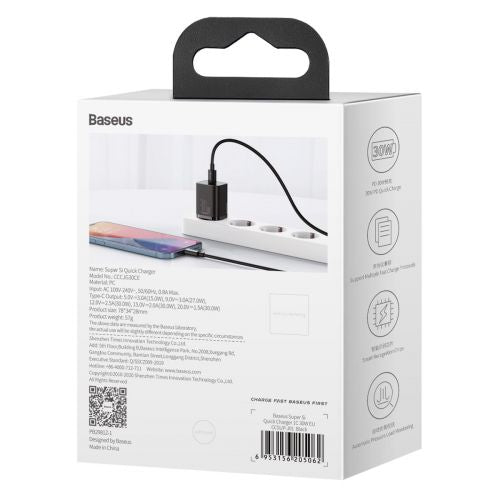 Baseus Super Si Quick Charger 1C 30W (black)