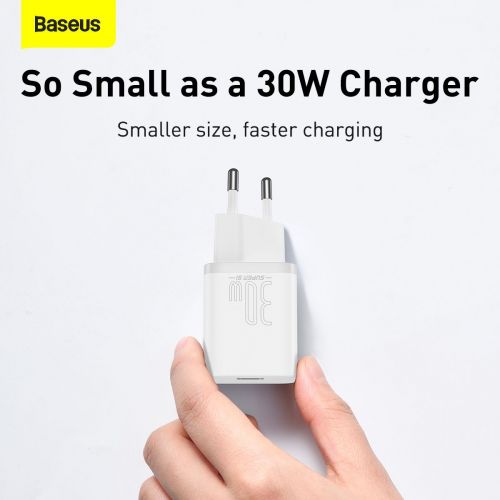 Quick Charger Baseus Super Si 1C 30W (white)