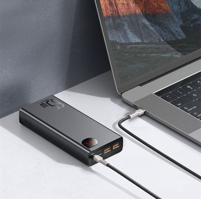 Powerbank Baseus Adaman Metal 20000mAh PD QC 3.0 65W 2xUSB + USB-C + micro USB (Black)