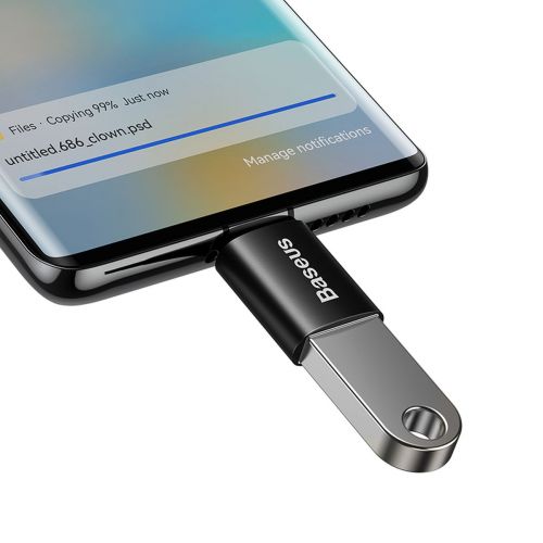 Baseus Ingenuity USB-C to USB-A adapter OTG (Black)