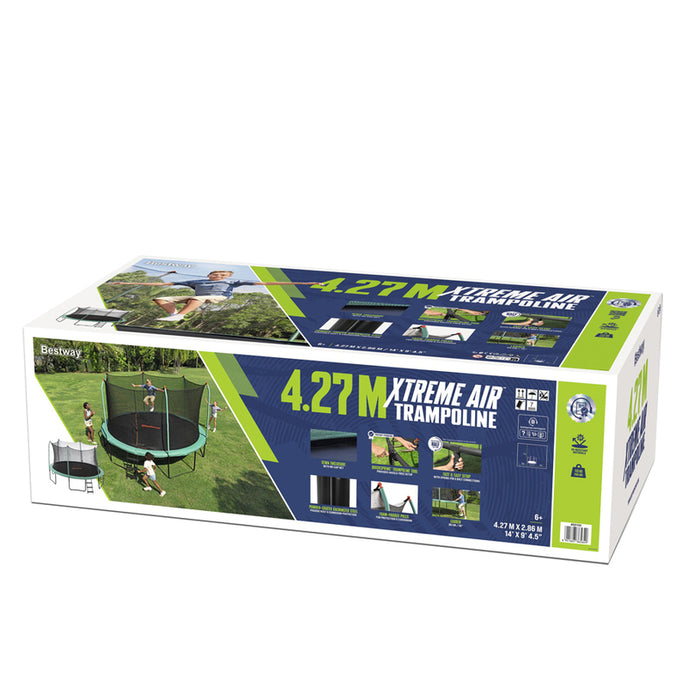 TRAMPOLINE TRAMPOLINE F427X286CM WITH LADDER BESTWAY 59105