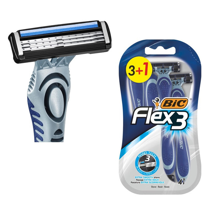 SHAVER FLEX3 BL 3+1 BIC