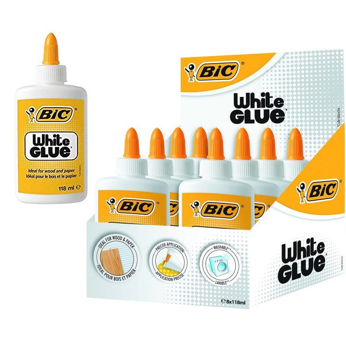 WHITE GLUE 118 ml. BIC