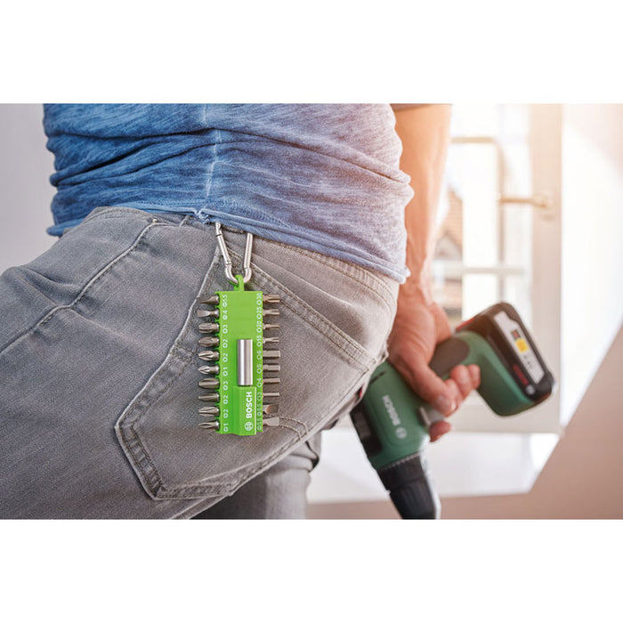 BIT SET 21 PIECES WITH BOSCH CARABINER