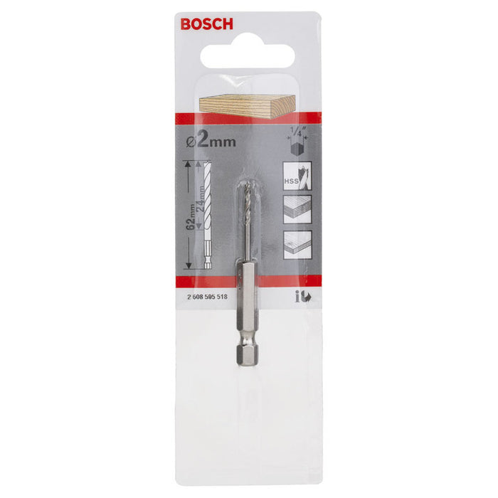 WOOD DRILL BOSCH 2X24X62