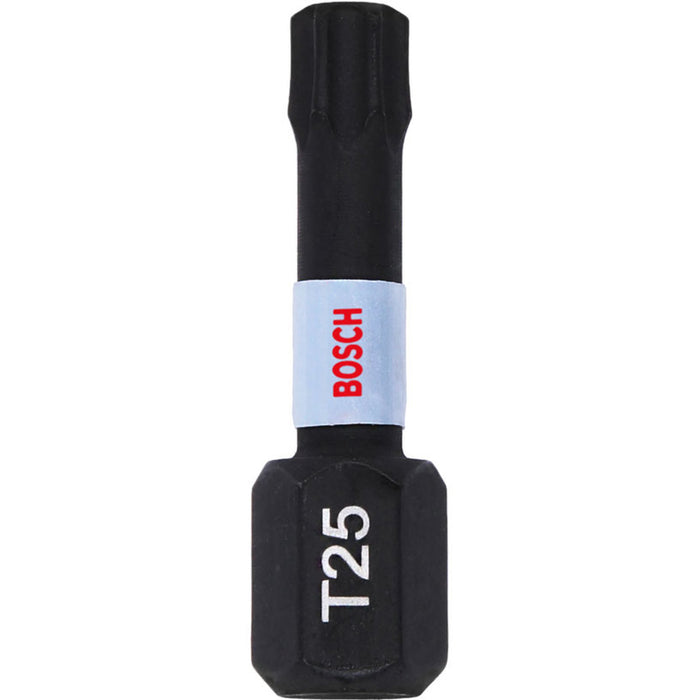 IMPACT BITS T25 2 NUMBERS 25 MM BOSCH IMPACT CONTROL