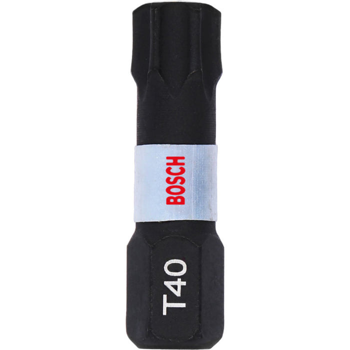 IMPACT BITS T40 2 NUMBERS 25 MM BOSCH IMPACT CONTROL