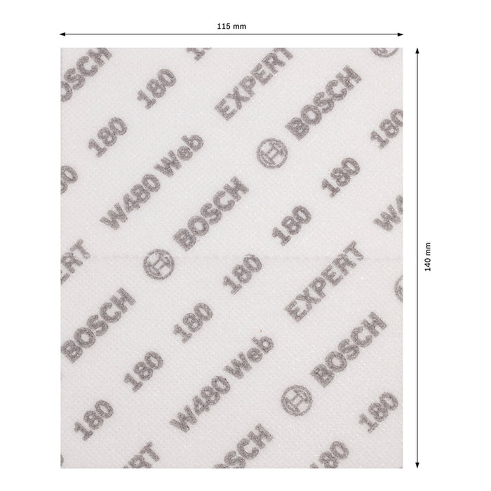 SANDING PADS 115X140 P180 2 PCS BOSCH EXPERT W480