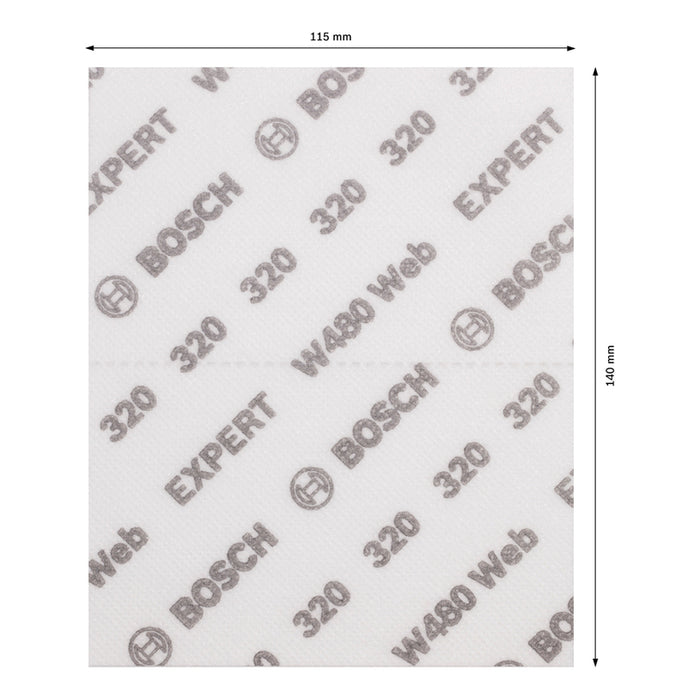 SANDING PAD 115X140 P320 2 PCS BOSCH EXPERT W480