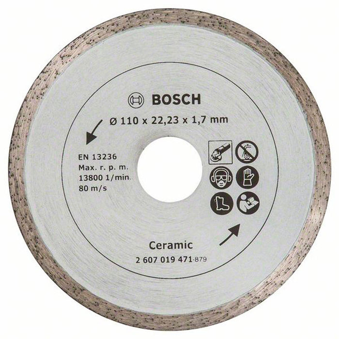 DIAMOND DISC FOR CUTTING NON-METAL BOSCH 110x1.7x22.23