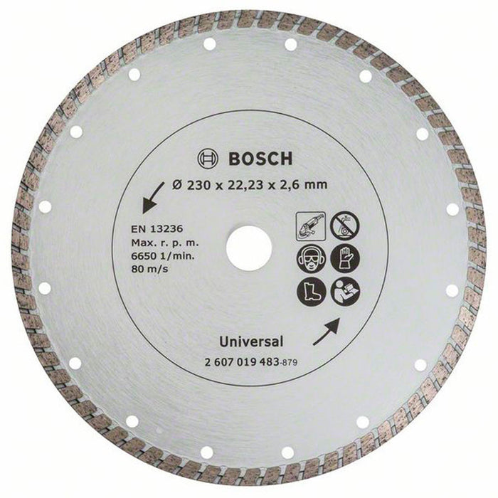 DIAMOND DISC FOR CUTTING NON-METAL BOSCH 230x2.6x22.23
