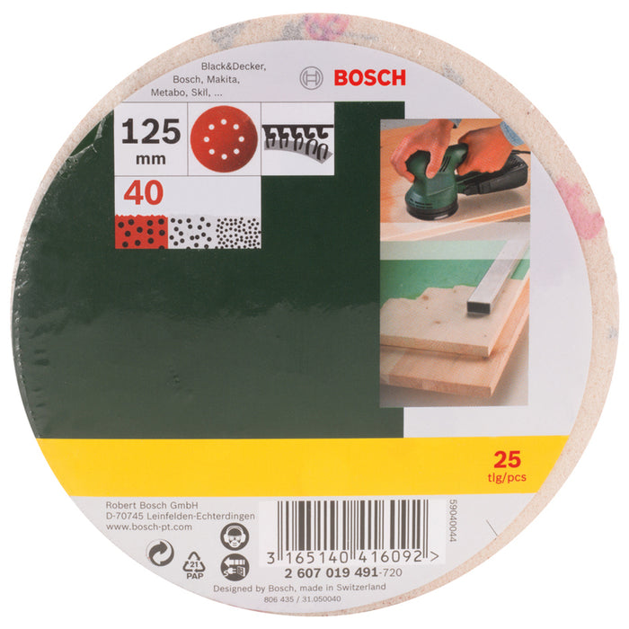 SET OF SANDING PADS 25 PCS. BOSCH K 40