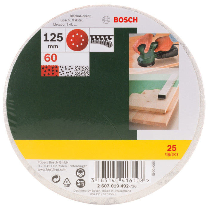 SET OF SANDING PADS 25 PCS. BOSCH K 60