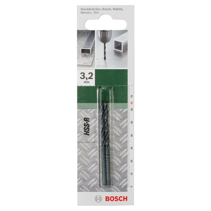 DRILLS FOR METAL 2 PCS. BOSCH HSS-R 3.2X36X65