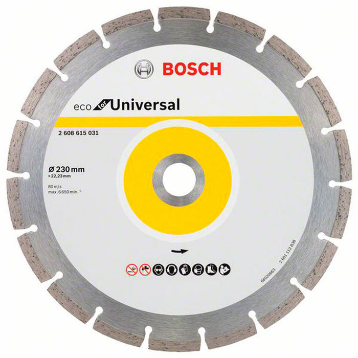 DIAMOND DISC FOR CUTTING NON-METAL BOSCH 230x22x23