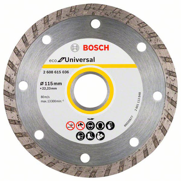 DIAMOND DISC FOR CUTTING NON-METAL BOSCH 115x22.23