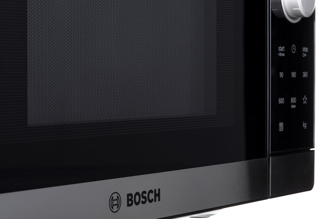 Bosch Serie 2 FFL023MS2 microwave Countertop Solo microwave 20 L 800 W Black, Stainless steel