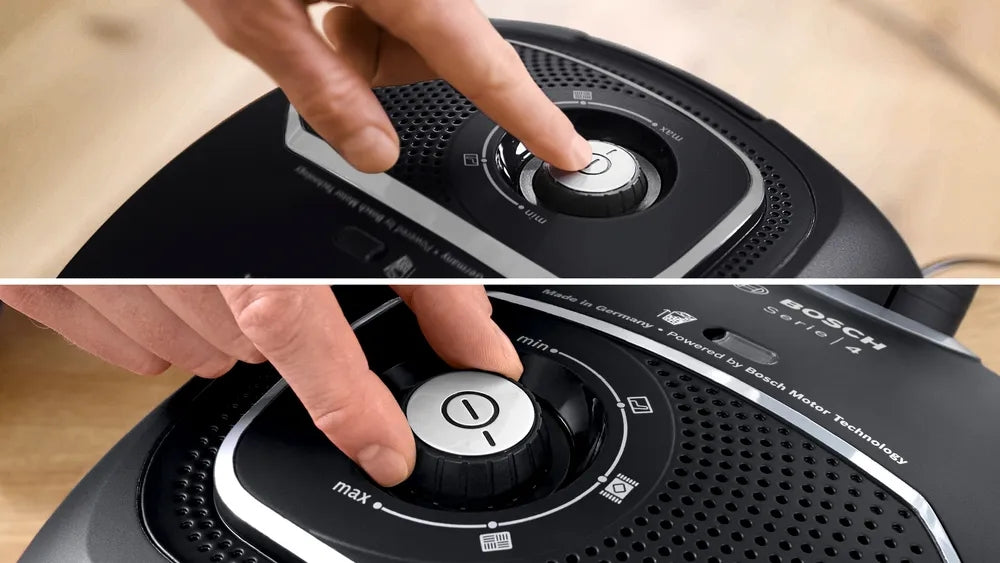 Bosch BGB41BA1, SER4 Vacuum cleaner with bag,  Black, 600 W, 75 dB, Hygienic filter, 1 x crevice nozzle, 1 x upholstery nozzle, 1 x universal nozzle