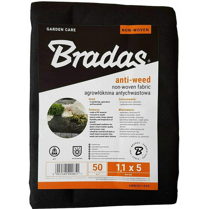 ANTI-WEED COVER 1.1X5M BRADAS AWB5011005
