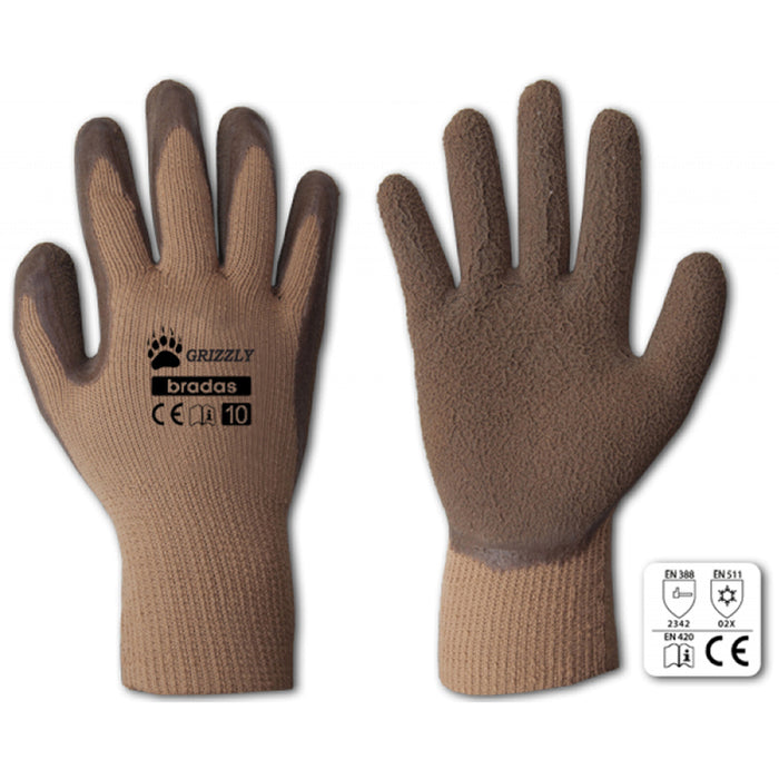 GLOVES SIZE: 10 BRADAS GRIZZLY