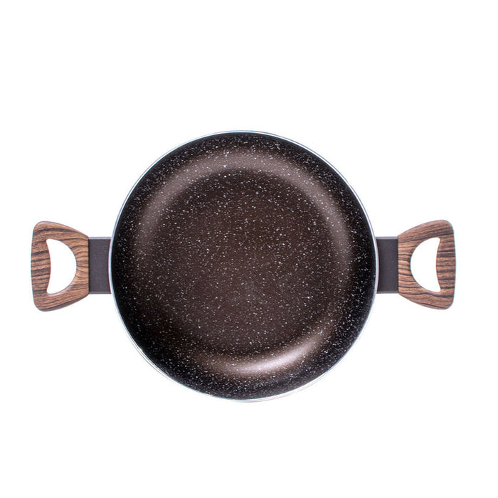 POT 24CM 4.8L INDUCTION BRIO MOCCA MARBLE