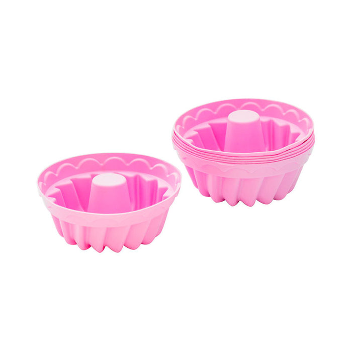 SET OF SILICONE CUPCAKE MOLDS 6PCS BRIO