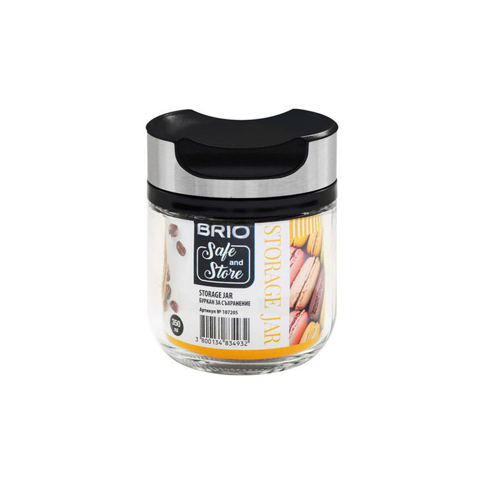 STAINLESS STEEL JAR WITH STAINLESS STEEL LID 350 ML BRIO