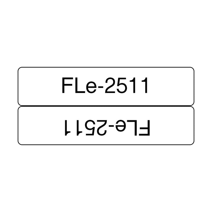 BROTHER FLe-2511 Black on White Flag Tape for Brother P-touch D800W P900W P950NW