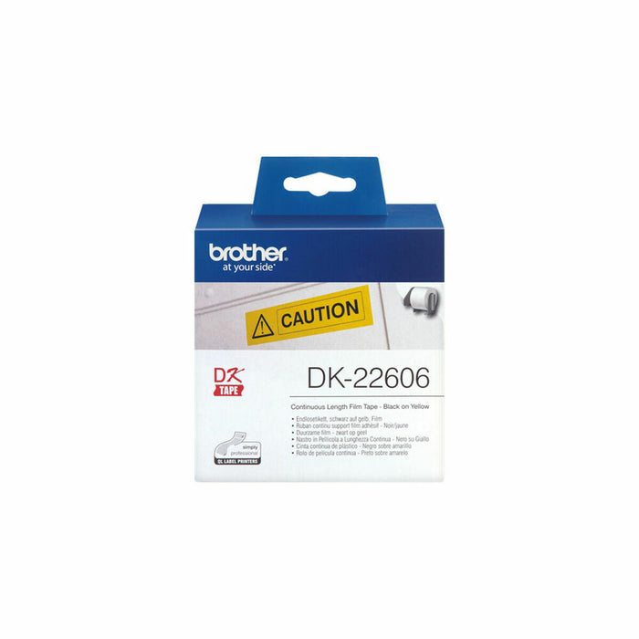 BROTHER P-Touch DK-22606 yellow continue length film 62mm x 15.24m