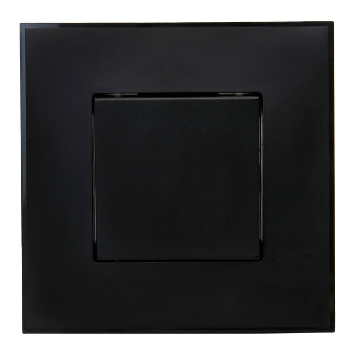 KEY SINGLE WITH FRAME BLACK BTICINO CLASSIA