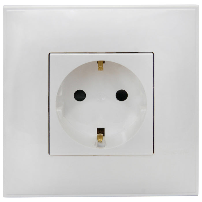 CONTACT SINGLE WITH FRAME WHITE BTICINO CLASSIA