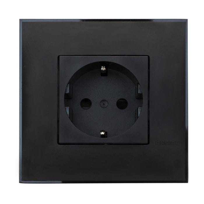 CONTACT SINGLE WITH FRAME BLACK BTICINO CLASSIA