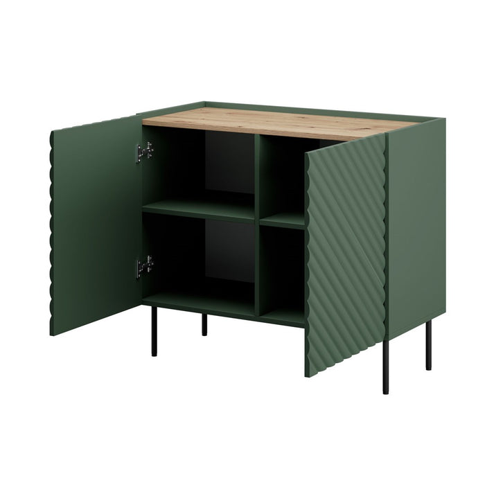 2D chest of drawers ONDA 98x45xH85 green