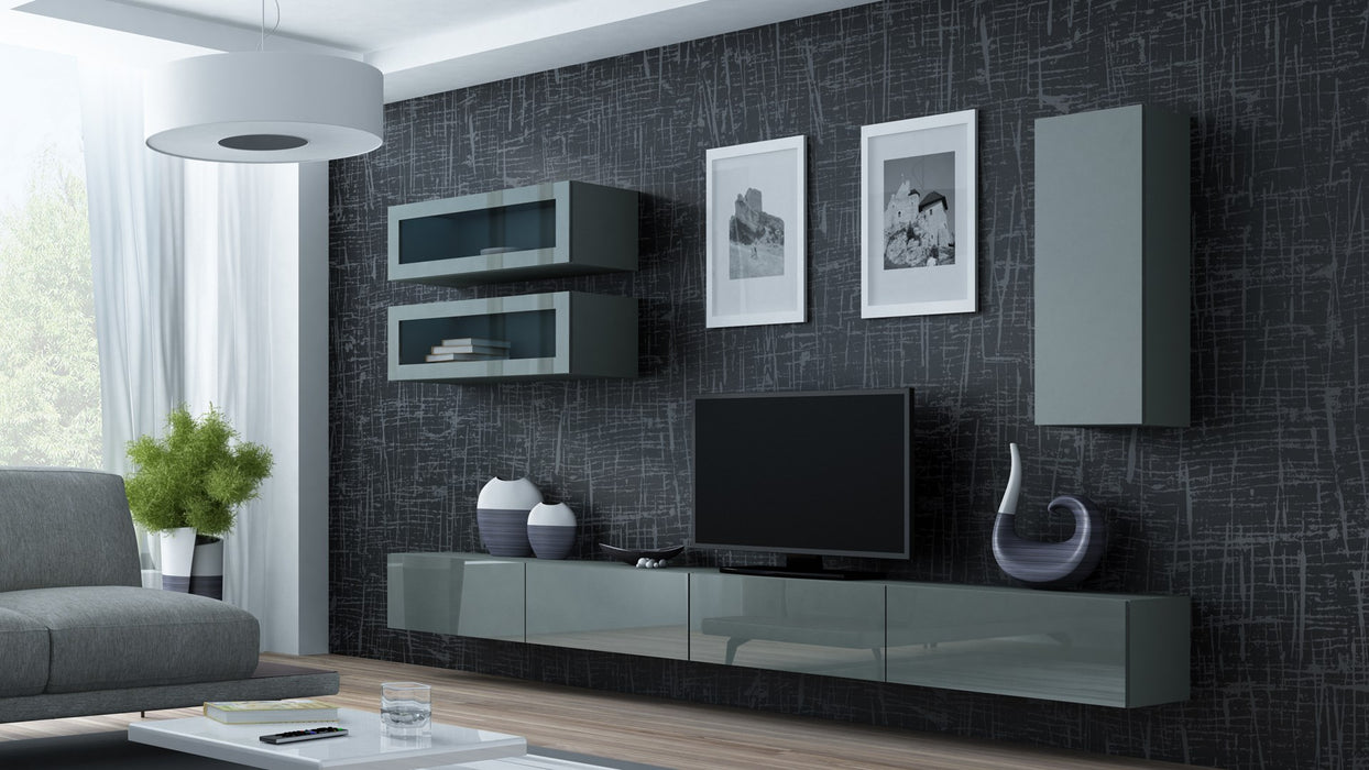 Cama Cabinet VIGO "90" full 90/35/32 grey/grey gloss