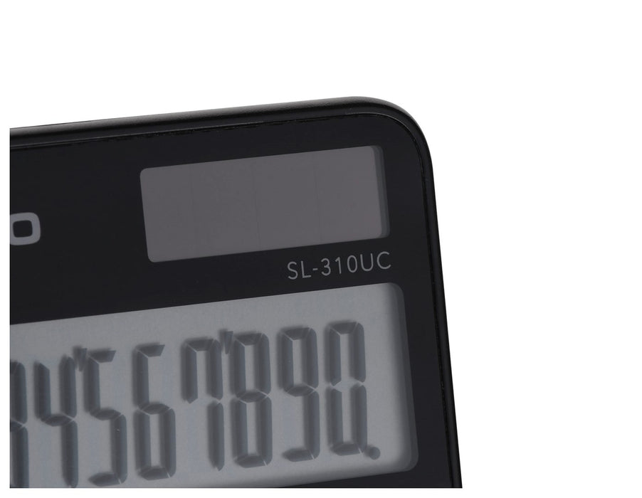 CASIO CALCULATOR POCKET SL-310UC-BK BLACK, 10 DIGIT DISPLAY