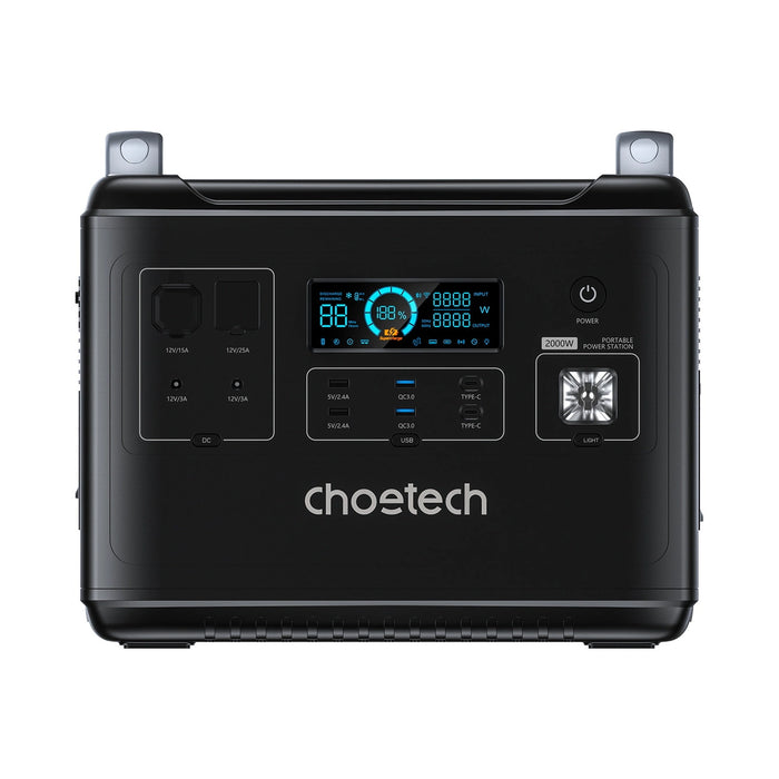 Choetech portable power station LiFePO4 1997Wh 2000W power bank black (BS006 Super Mini)