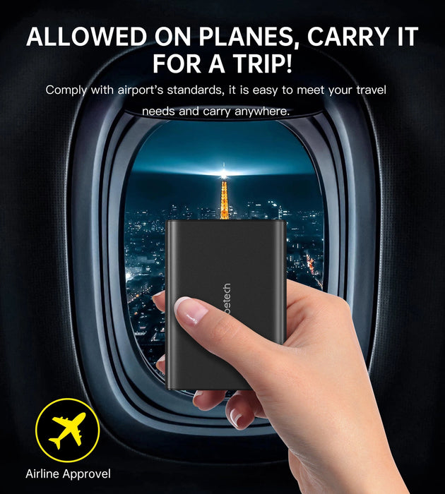 Choetech B635BK USB-A / USB-C Powerbank 22.5W 27000mAh - black