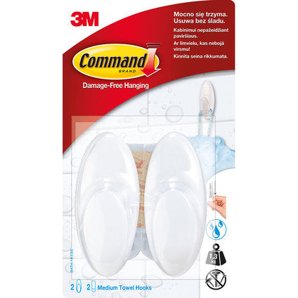 UNIVERSAL HANGERS 2PCS. 2 STRIPS 1.3KG/PACK. COMMAND