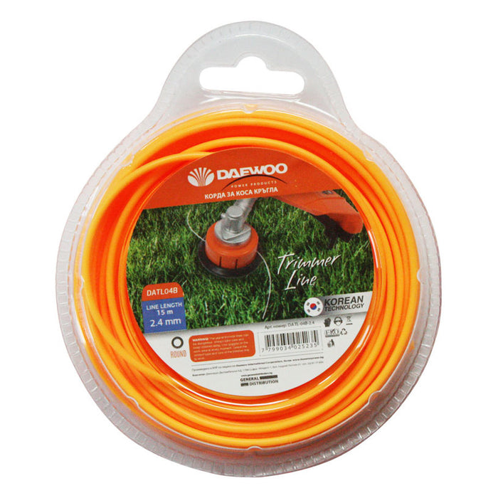 CORD FOR TRIMMER PROFILE CIRCLE DAEWOO 2.4 MM 15 M
