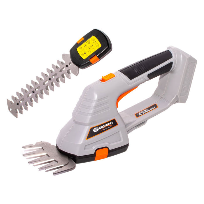BATTERY LAWN SHEAR DAEWOO DALGS18-1 20 V, WORKING WIDTH WITH SHRUB BLADE 200 mm, WORKING WIDTH WITH GRASS BLADE 100 mm