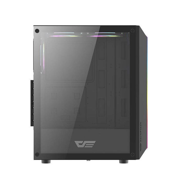 Darkflash DK151 LED computer case (black) + 3 RGB fans