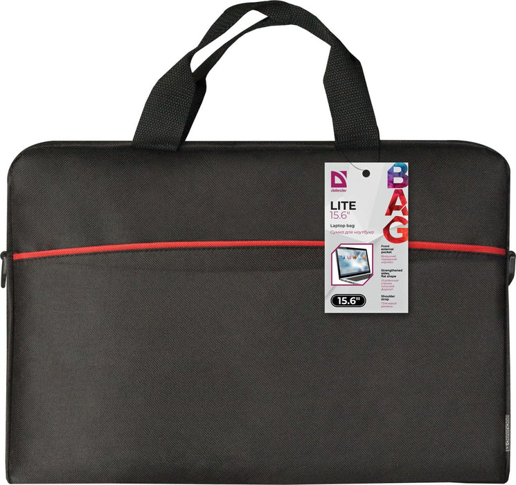 Defender Lite notebook case 39.6 cm (15.6") Briefcase Black