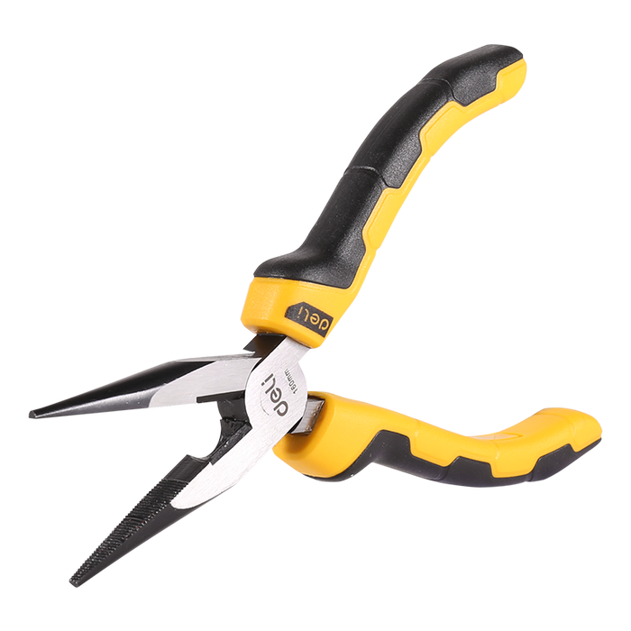 Long Nose Pliers 6" Deli Tools EDL2106 (yellow)