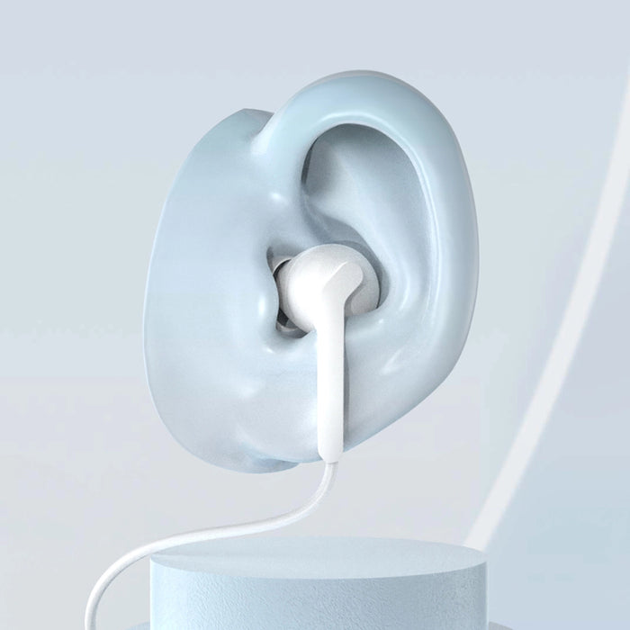 Dudao X3C+ Wired USB-C In-Ear Headphones 1.2m - White