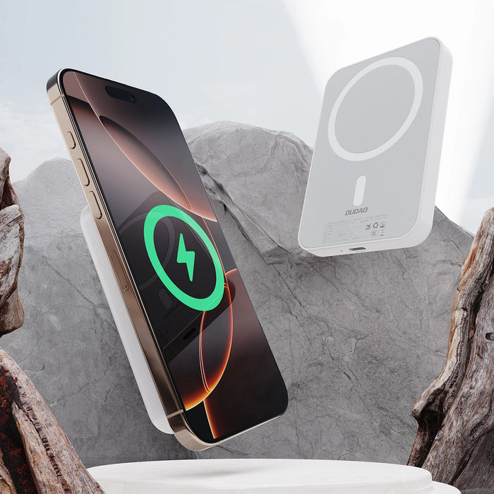 Powerbank Dudao K26S 5000mAh 20W USB-A / USB-C / MagSafe - white